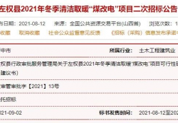 快訊：山東、山西、河北等地12個清潔取暖項目招采公告！